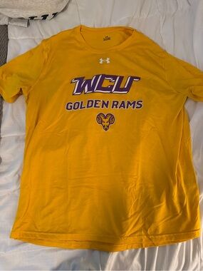 Under Armour Golden Rams WCU Short Sleeve T-Shirt - Gold with Purple Graphics